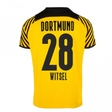 2021-2022 Borussia Dortmund Authentic Home Shirt (WITSEL 28)