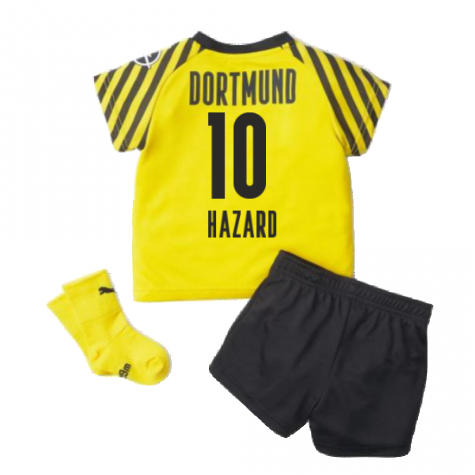 2021-2022 Borussia Dortmund Home Baby Kit (HAZARD 10)