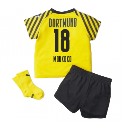 2021 2022 Borussia Dortmund Home Baby Kit Moukoko 18 75905601 212480 68 89 Teamzo Com