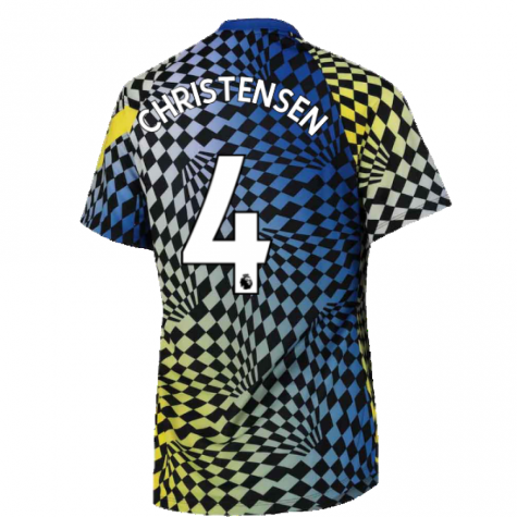 2021-2022 Chelsea Dry Pre-Match Training Shirt (Blue) (CHRISTENSEN 4)