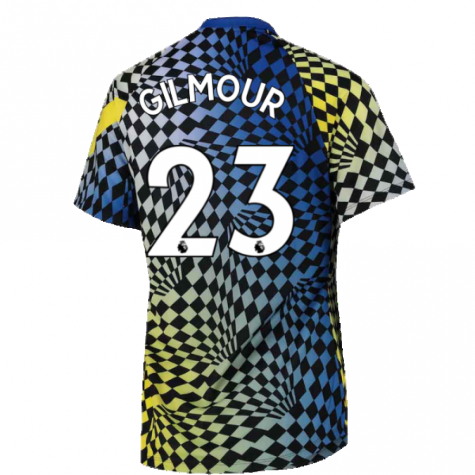 2021-2022 Chelsea Dry Pre-Match Training Shirt (Blue) (GILMOUR 23)