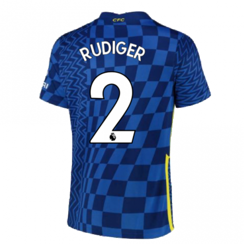 2021-2022 Chelsea Home Shirt (Kids) (RUDIGER 2)