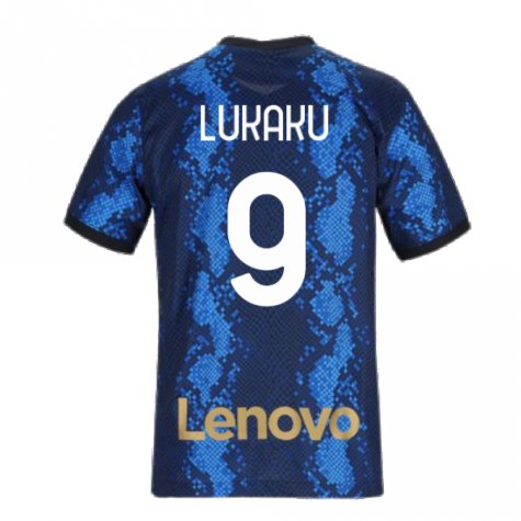 2021-2022 Inter Milan Home Shirt (Kids) (LUKAKU 9)