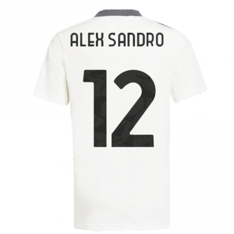 2021-2022 Juventus Training Shirt (White) - Ladies (ALEX SANDRO 12)