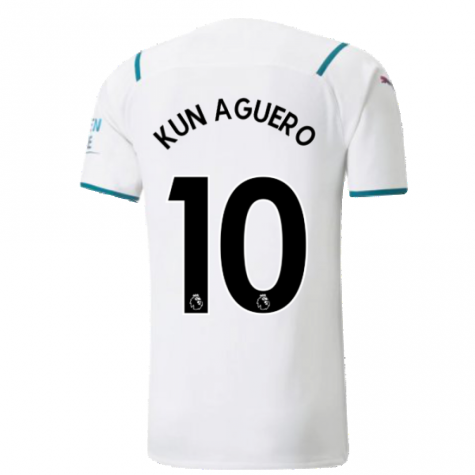 2021-2022 Man City Authentic Away Shirt (KUN AGUERO 10)