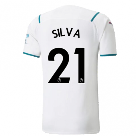 2021-2022 Man City Authentic Away Shirt (SILVA 21)