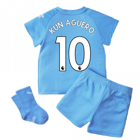 2021-2022 Man City Home Baby Kit (KUN AGUERO 10)