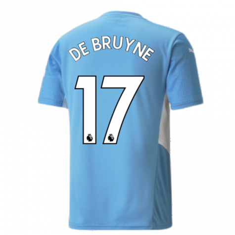 2021-2022 Man City Home Shirt (DE BRUYNE 17)