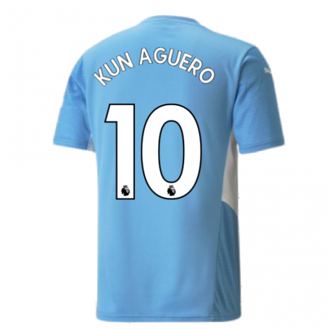 2021-2022 Man City Home Shirt (KUN AGUERO 10)