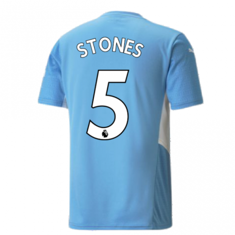 2021-2022 Man City Home Shirt (STONES 5)