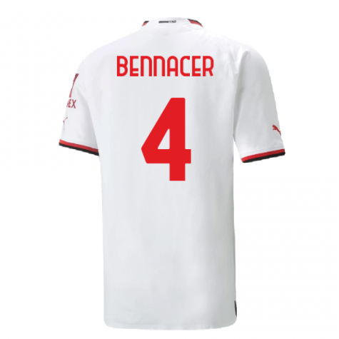 2022-2023 AC Milan Authentic Away Shirt (BENNACER 4)