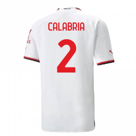 2022-2023 AC Milan Authentic Away Shirt (CALABRIA 2)