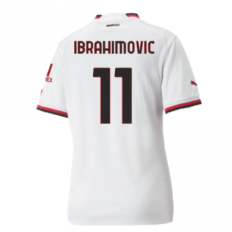 2022-2023 AC Milan Away Shirt - Ladies (IBRAHIMOVIC 11)