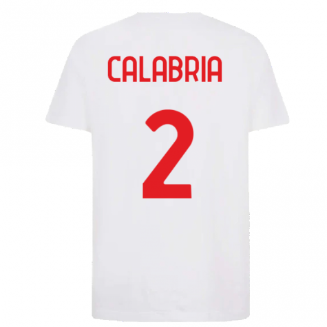 2022-2023 AC Milan FtblCore Tee (White) (CALABRIA 2)