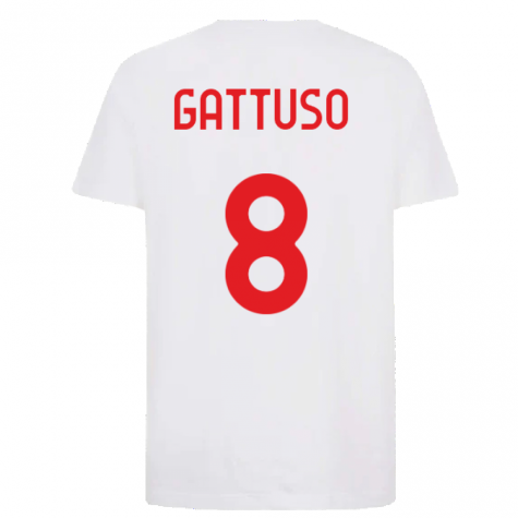 2022-2023 AC Milan FtblCore Tee (White) (GATTUSO 8)