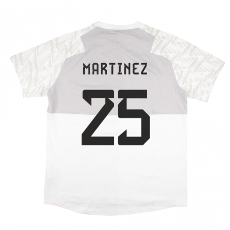 2022-2023 Argentina Game Day Travel Tee (White) (MARTINEZ 25)