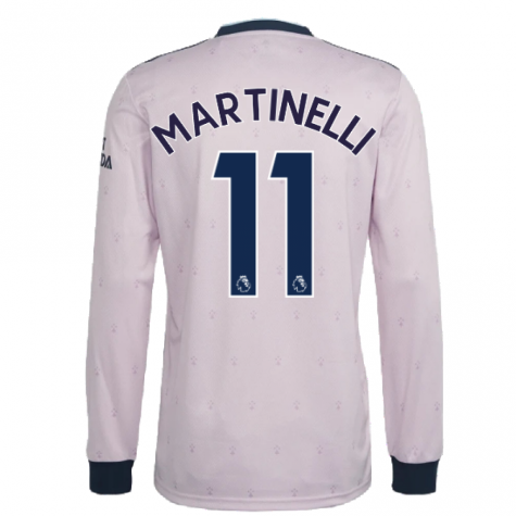 2022-2023 Arsenal Long Sleeve Third Shirt (MARTINELLI 11)