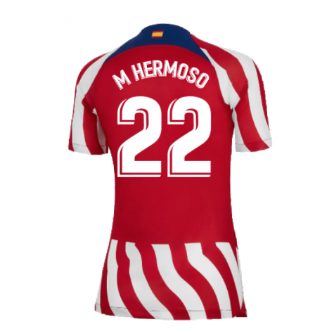 2022-2023 Atletico Madrid Womens Home Shirt (M HERMOSO 22)