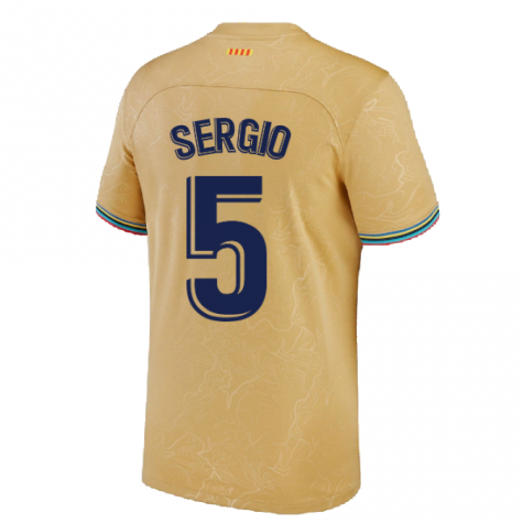 2022-2023 Barcelona Away Shirt (Kids) (SERGIO 5)