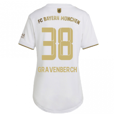 2022-2023 Bayern Munich Away Shirt (Ladies) (GRAVENBERCH 38)