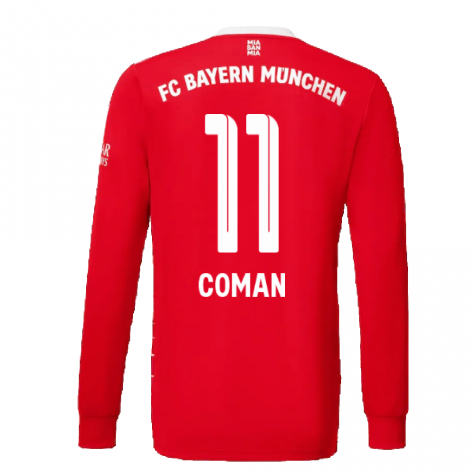 2022-2023 Bayern Munich Long Sleeve Home Shirt (Kids) (COMAN 11)