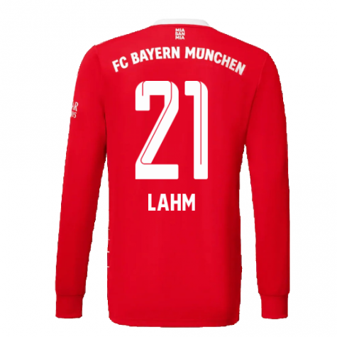 2022-2023 Bayern Munich Long Sleeve Home Shirt (Kids) (LAHM 21)