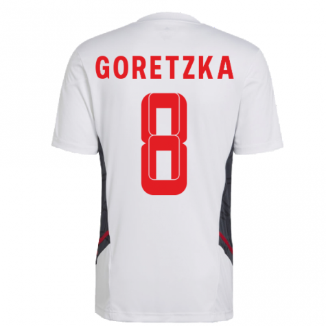 2022-2023 Bayern Munich Training Shirt (White) (GORETZKA 8)