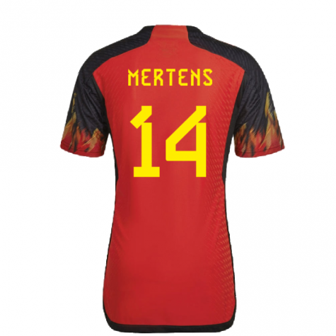 2022-2023 Belgium Authentic Home Shirt (MERTENS 14)