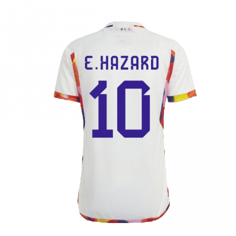 2022-2023 Belgium Away Shirt (E.HAZARD 10)