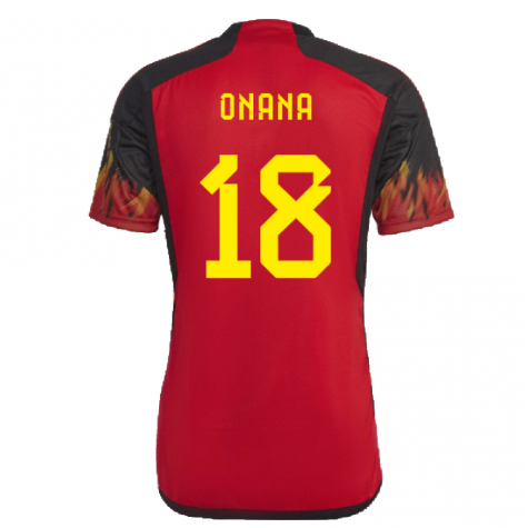 2022-2023 Belgium Home Shirt (Onana 18)