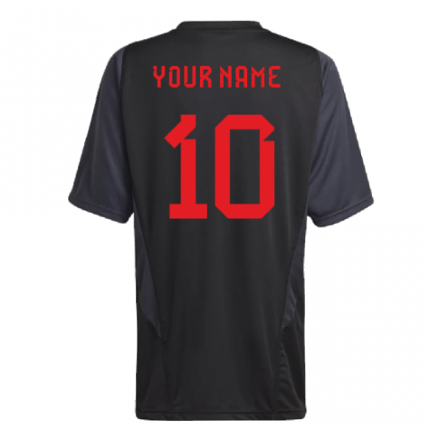 2022-2023 Belgium Training Jersey (Black) - Kids (Your Name)