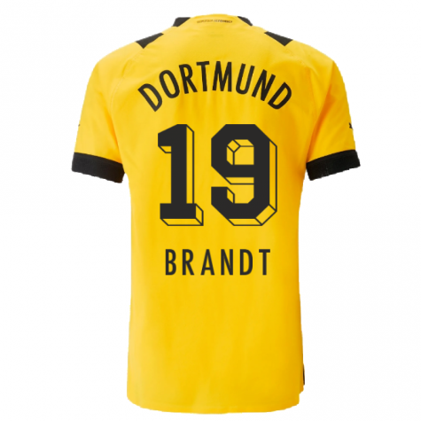 2022-2023 Borussia Dortmund Authentic Home Shirt (BRANDT 19)