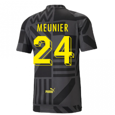 2022-2023 Borussia Dortmund Pre-Match Shirt (Black-Asphalt) (MEUNIER 24)