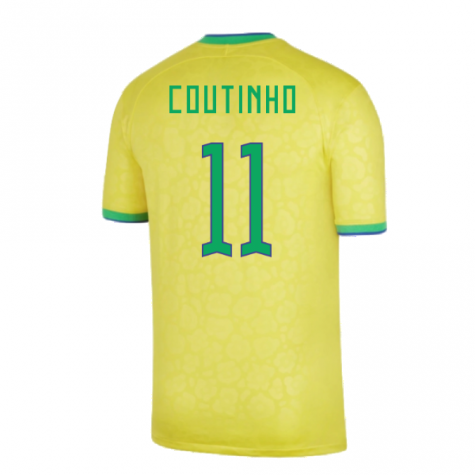 2022-2023 Brazil Home Shirt (COUTINHO 11)
