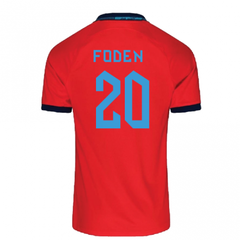 2022-2023 England Away Shirt (Kids) (Foden 20)