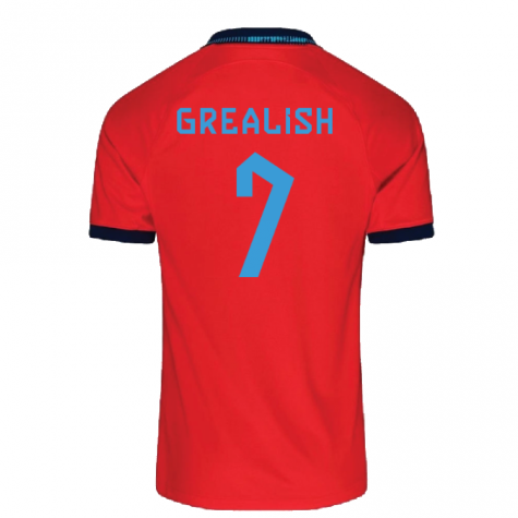 2022-2023 England Away Shirt (Kids) (Grealish 7)