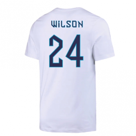 2022-2023 England Crest Tee (White) (Wilson 24)