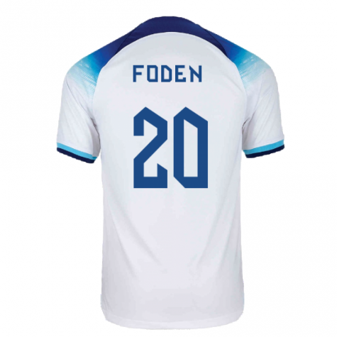 2022-2023 England Home Shirt (Foden 20)