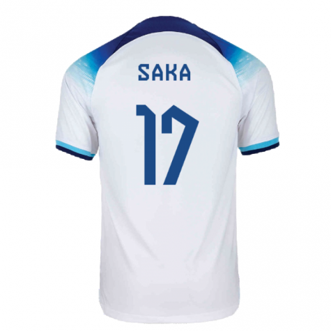 2022-2023 England Home Shirt (Saka 17)