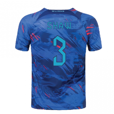 2022-2023 England Pre-Match Training Shirt (Blue) (Shaw 3)