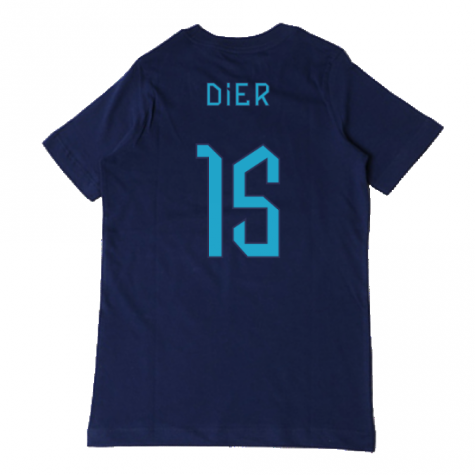 2022-2023 England Three Lions Tee (Navy) - Kids (Dier 15)