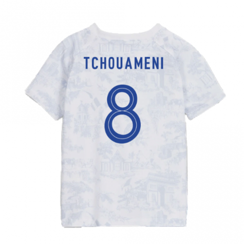 2022-2023 France Away Little Boys Mini Kit (Tchouameni 8)