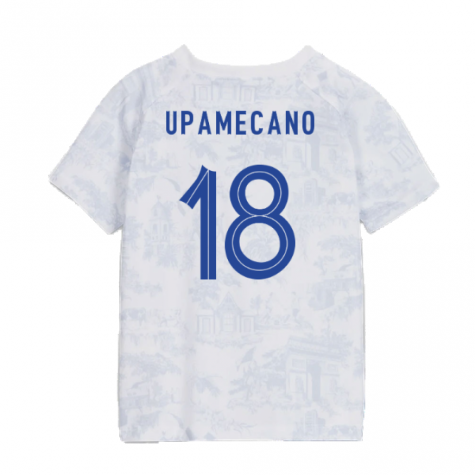 2022-2023 France Away Little Boys Mini Kit (Upamecano 18)