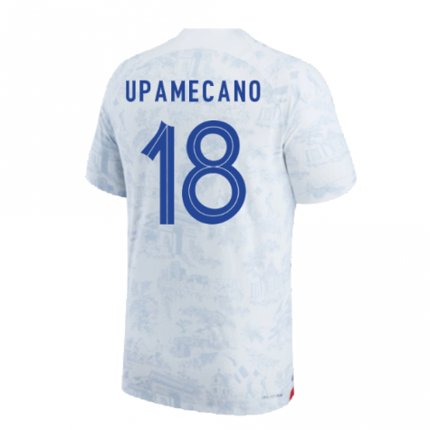 2022-2023 France Match ADV Dri-Fit Away Shirt (Upamecano 18)