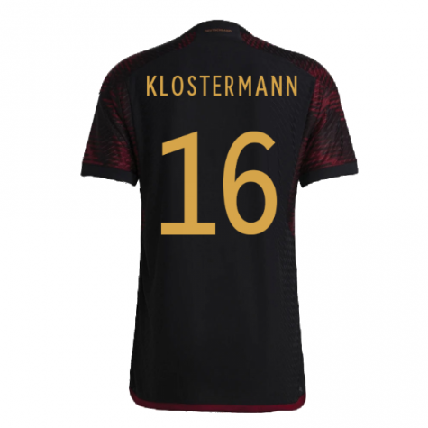 2022-2023 Germany Authentic Away Shirt (KLOSTERMANN 16)