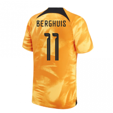 2022-2023 Holland Home Shirt (BERGHUIS 11)