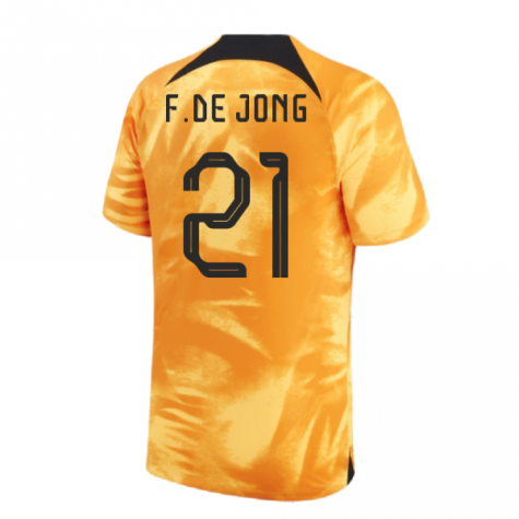 2022-2023 Holland Home Shirt (F.DE JONG 21)