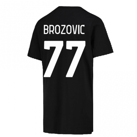 2022-2023 Inter Milan Crest Tee (Black) (BROZOVIC 77)