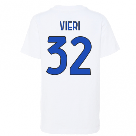 2022-2023 Inter Milan Swoosh Tee (White) - Kids (VIERI 32)