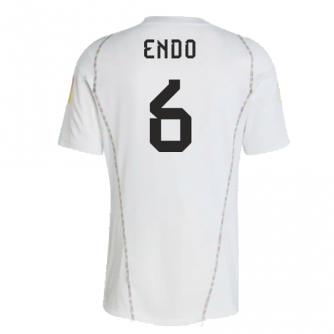 2022-2023 Japan Pre-Match Shirt (White) (Endo 6)